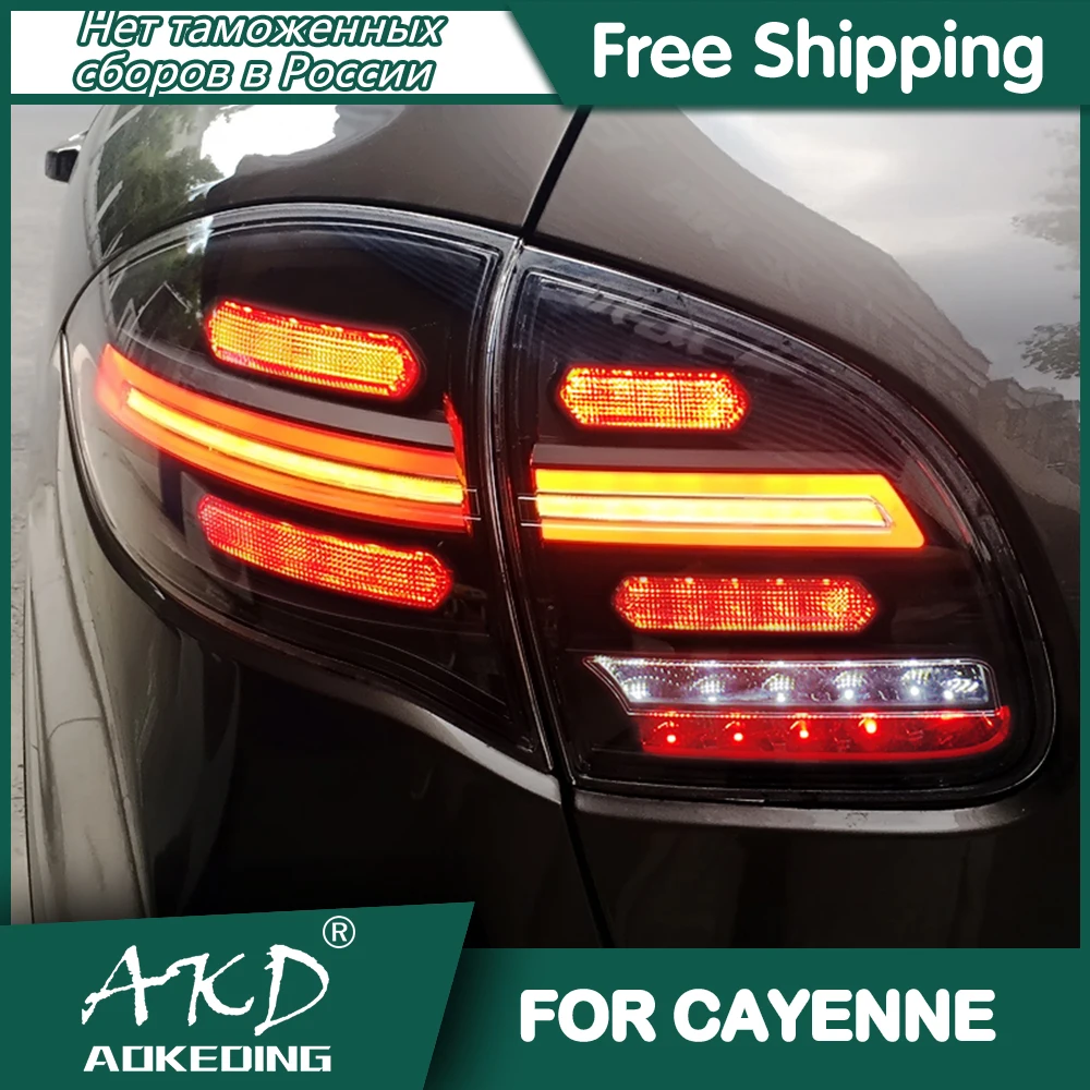 Car For Porsche Cayenne 2011-2014 Tail Lamp Led Fog Lights DRL Hella Tuning Light Car Accessories Cayenne Tail Lights