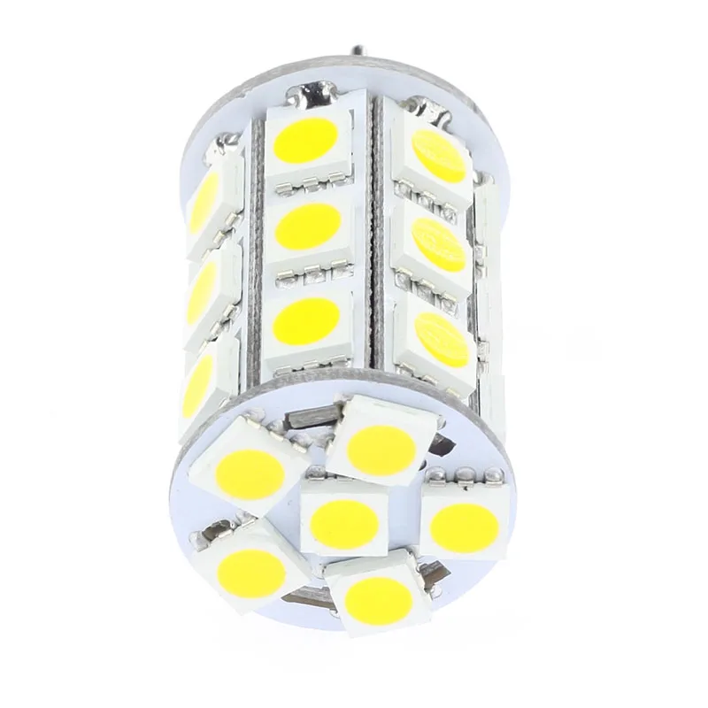 1pcs/lot Led G6.35 Corn Bulb 27LED 5050 SMD12V 24V 4W  Dimmable  3500K 5500K  Spot Light Car