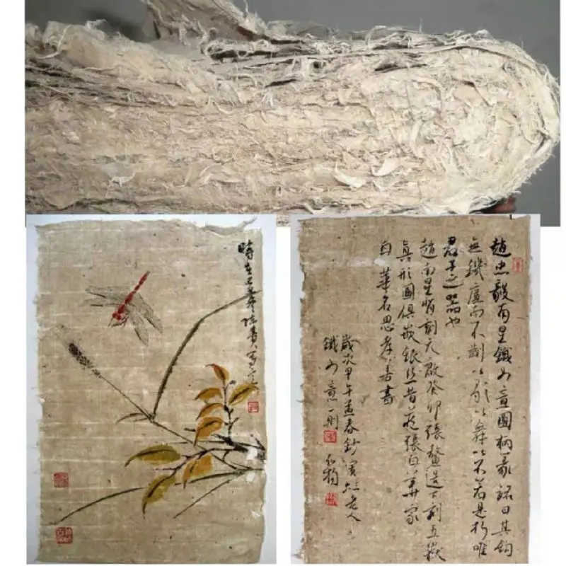 

Half Ripe Xuan Paper Chinese Mulberry Paper Antique Method Handmade Natural Color Calligraphy Painting Fiber Rice Paper