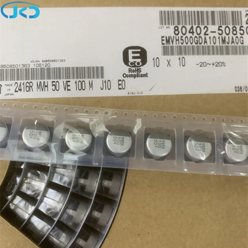 20PCS NCC 50V 100UF 50V 220UF 35V 220UF 35V 100UF 8X10MM 10X10MM Electrolytic Capacitor SMD NIPPON CHEMI-CON 100% Original