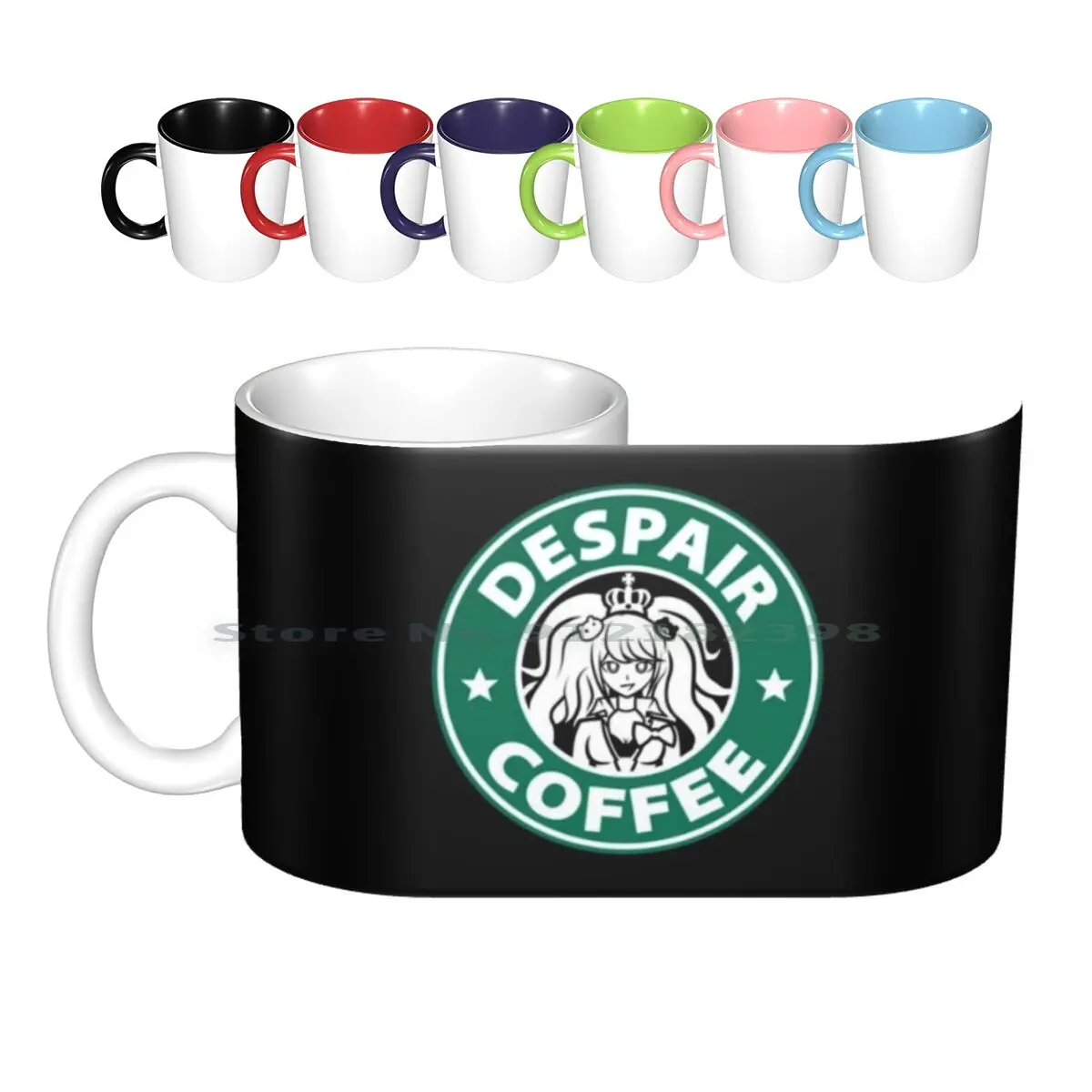 Despair Coffee / Danganronpa Ceramic Mugs Coffee Cups Milk Tea Mug Danganronpa Dangan Ronpa Junko Enoshima Monokuma Coffee