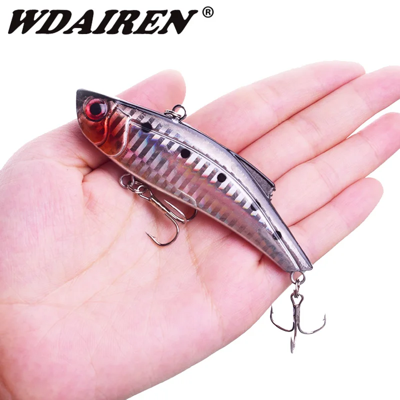 

1Pcs Winter Sinking Fishing Lure 9cm 26.5g Hard Plastic Vibration VIB Winter Ice Salt Fishing Sea Bass Artificial Bait Tackle