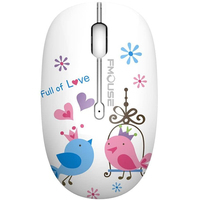 2.4G Optical Lovely Wireless Mouse Cute Silent Mice Wireless Travel Mouse 1600 DPI Compatible for Laptop Notebook PC Computer