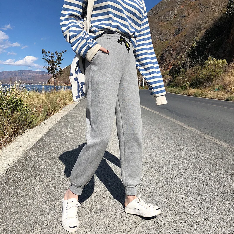 

MRMT 2024 Brand New Spring Woman's Trousers High Waist Thin Rope Tie Casual Pants for Female Nine Minutes Small Feet Trouser