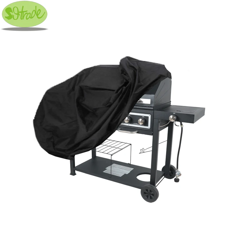 

Bar-B-Q Backyard Basics Grill Covers,Fuel Gas and Charcoal Combo, Black Cover, 2 Sizes, Custom Made, 65"