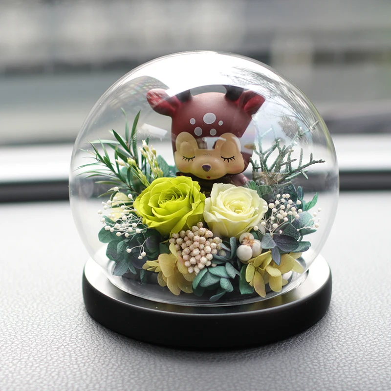 

Стеклянная купольная ваза, 4 звена, диаметр основания = 12 см, подарок другу, прозрачная круглая крышка, украшение для дома и свадьбы