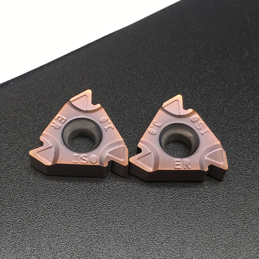 Portaherramientas de torneado 16ER M 3,0 ISO FT1125, insertos de roscado, piezas de acero inoxidable y acero CNC, torno Universal, 10 Uds.