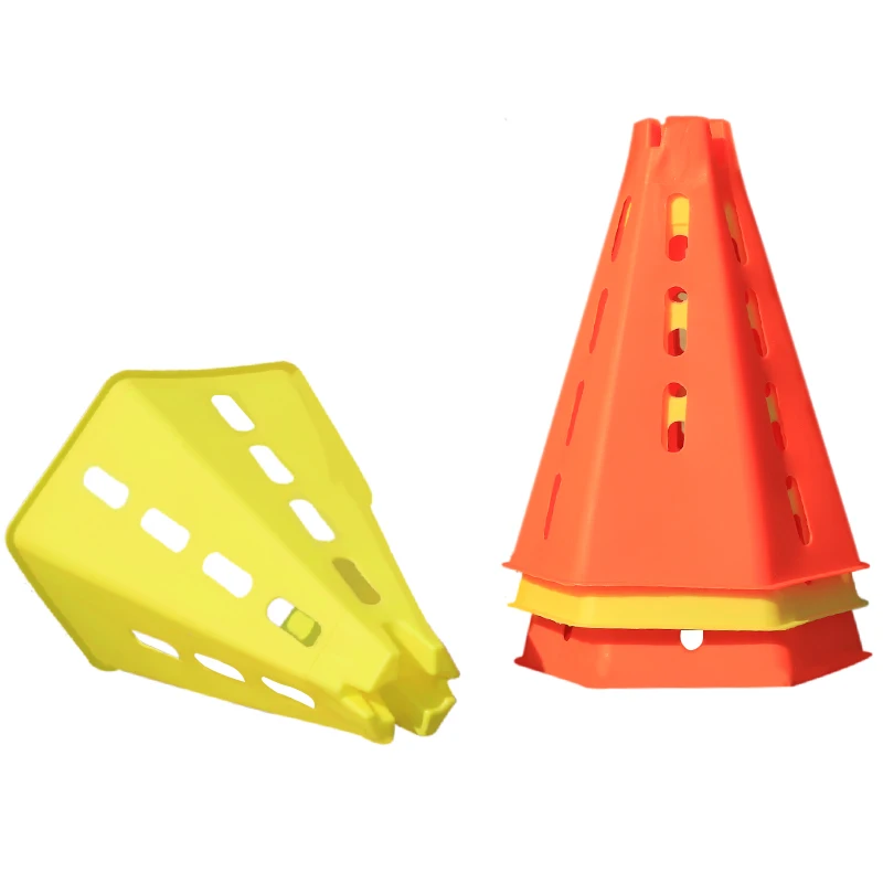 4 pcs Marker cone Factory wholesale high quality new type soccer training  football windproof polygon sign cone