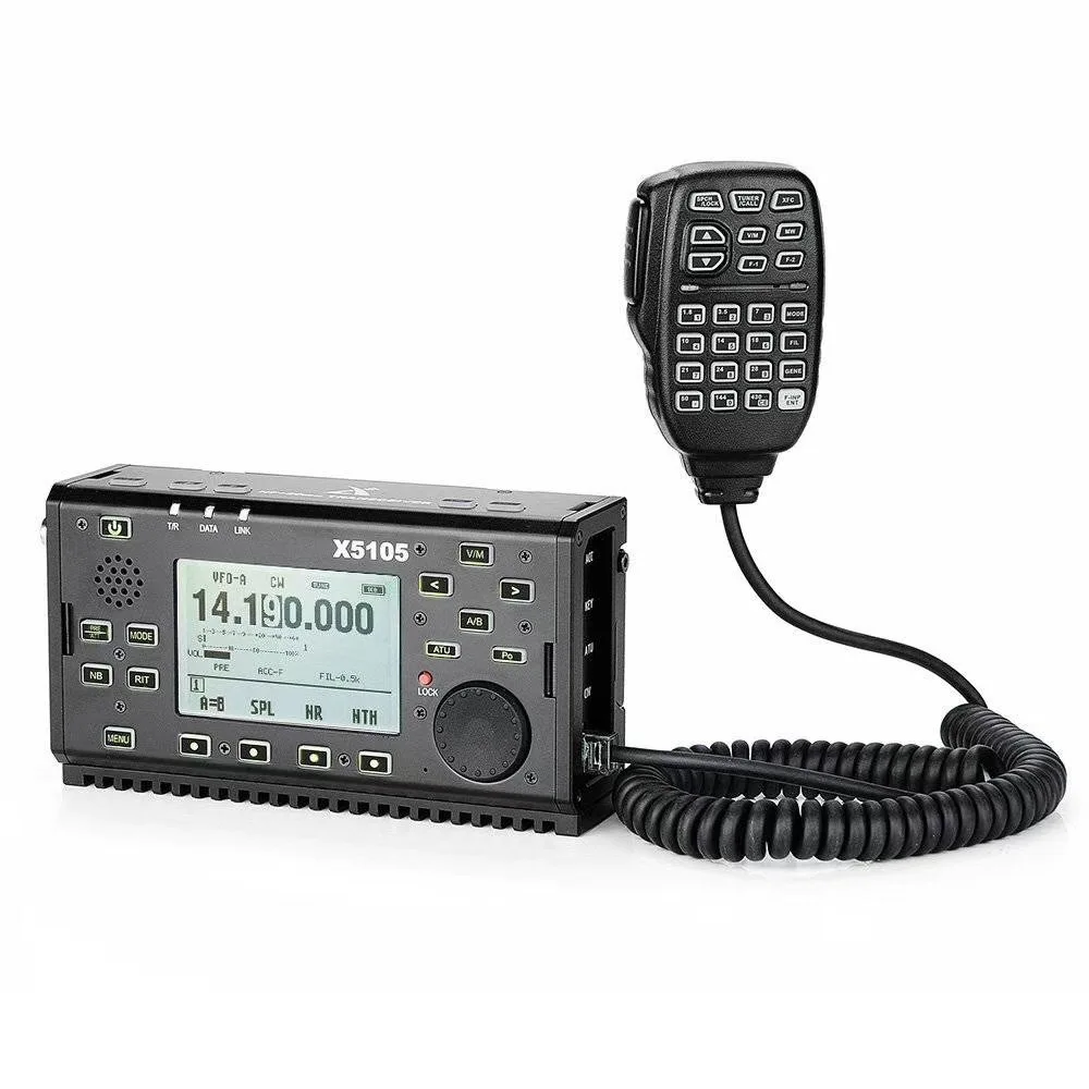 

Xiegu X5105 OUTDOOR VERSION 0.5-30MHz 50-54MHz 5W 3800mAh HF TRANSCEIVER with IF Output All Bands Covering SSB CW AM FM RTTY PSK