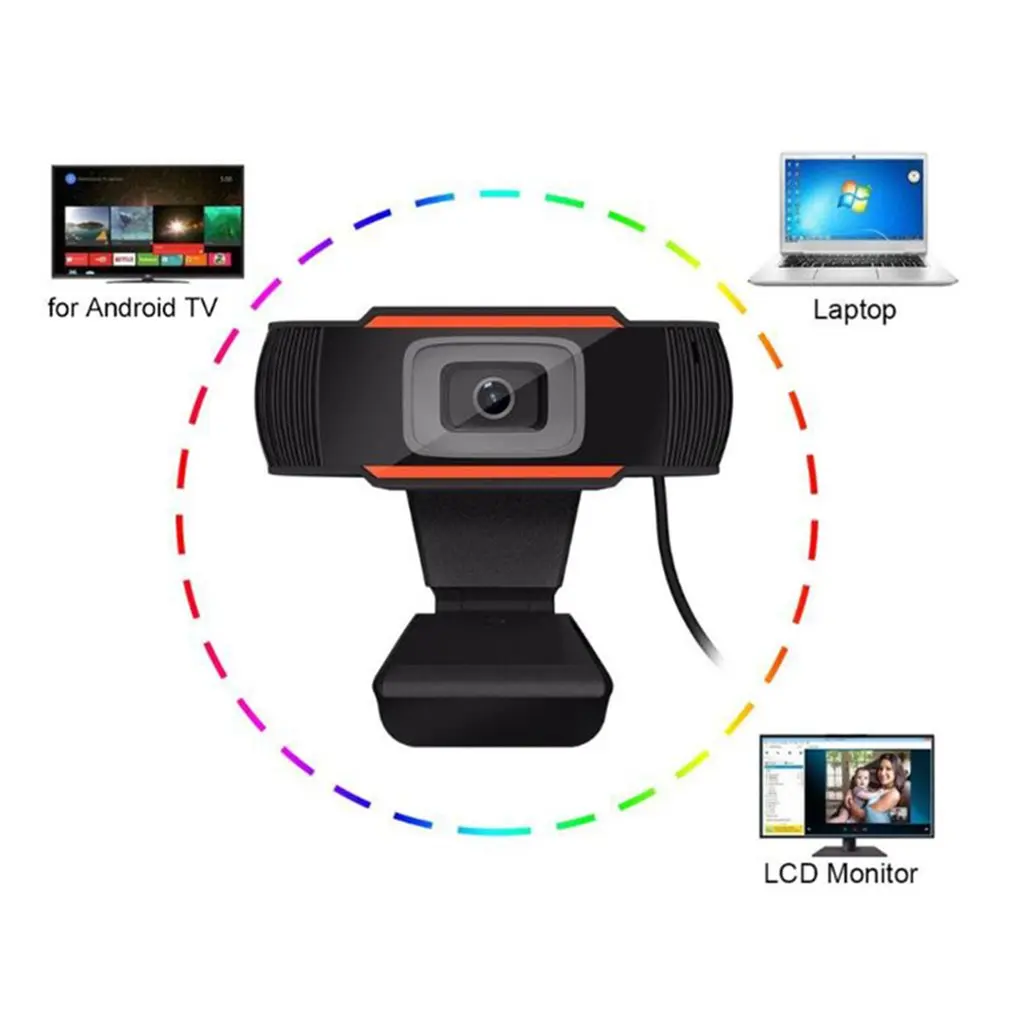 Webcam HD 1080p 4K con microfono Desktop Desktop girevole Web Camera Cam Mini computer Web Camera registrazione Video lavoro Dropshipping