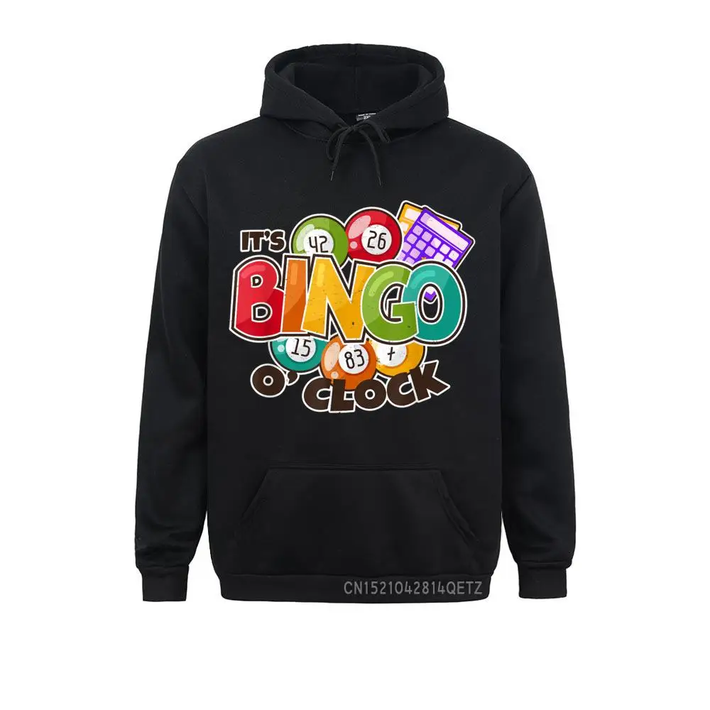 Bingo Caller Top It's Bingo O Clock Funny Bingo Pocket Chic Long Sleeve Hoodies Men Women Sweatshirts Design Hoods Company