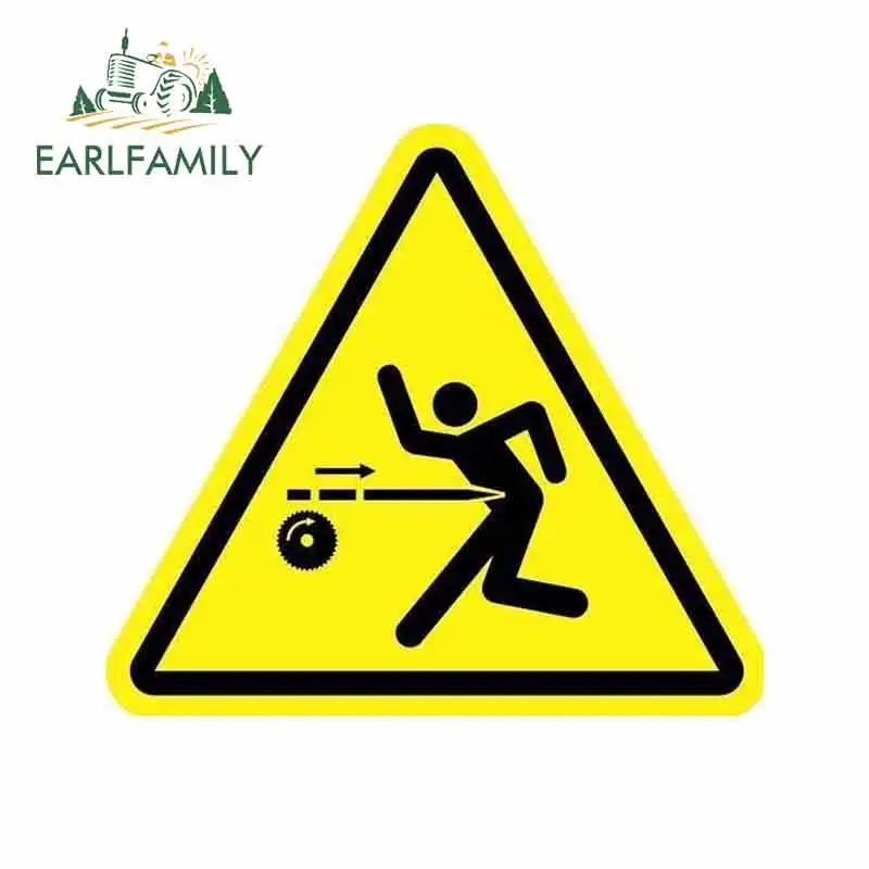 EARLFAMILY 13cm x 11.6cm Machine Occasionally Utilizes Sharp Pointy Pieces To Lash Out Against Aggressors Car Sticker Decal