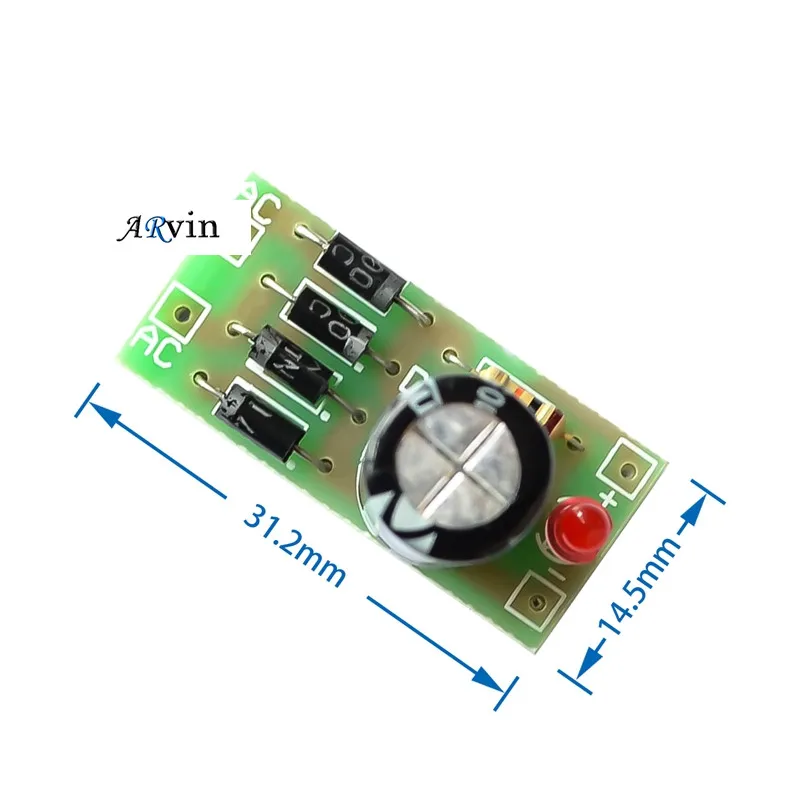 1pcs AC to DC Power Conversion Module 1N4007 Full Bridge Rectifier Filter 12V 1A AC DC Converter - view 5