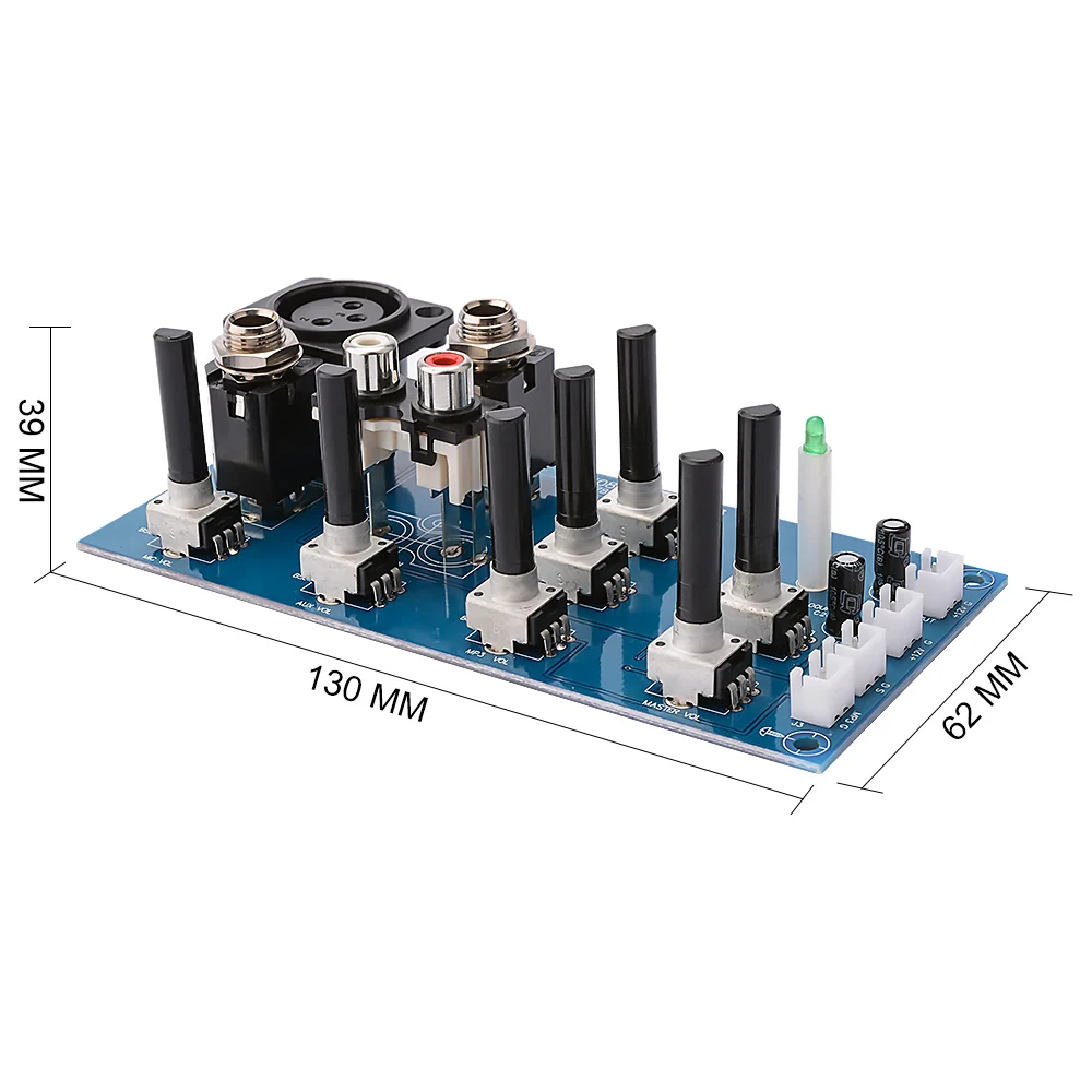AIYIMA Mikrofon Reverb Vorverstärker Bord 2 Straße EQ Ton Ausgleich Mit Aux DIY Sound Verstärker Heimkino