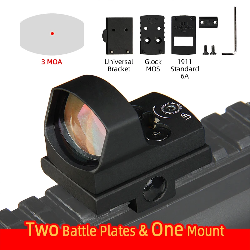 

Red Dot sight Airgun Scope Riflescope airsoft 3MOA Dot with reflex sight Mount fit 1911 G17 in Hunting Optics GZ2-0129