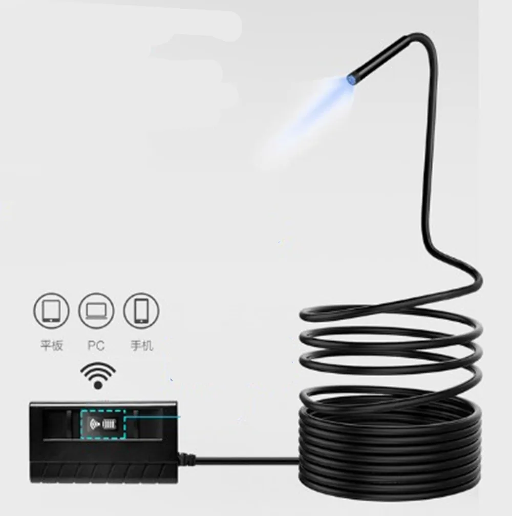 2MP 1080P 5.5MM Wireless WIFI Endoscope Camera CMOS Borescope 5M Digital Microscope