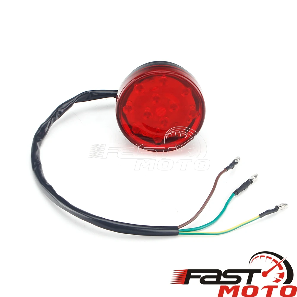 62mm 12V 1.8W 0.15W Stop Light TailLight Motorcycle Brake Lamp Tail LED Universal For Yamaha Honda Suzuki Cafe Racer ATV MITT