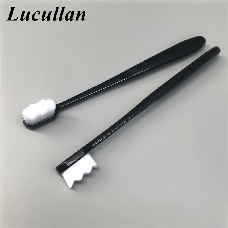 Lucullan-cepillo de dientes con diseño de ondas, pelo súper suave, Nano, Panel de cuero Interior, cepillo de limpieza de revestimiento de techo de