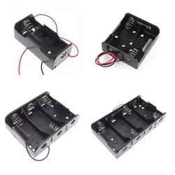 1Pcs 1x 2x 3x 4x C-type Battery Holder Storage Box Case With Wire Lead 1 2 3 4 Slot C-type Battery Container Power Case For DIY