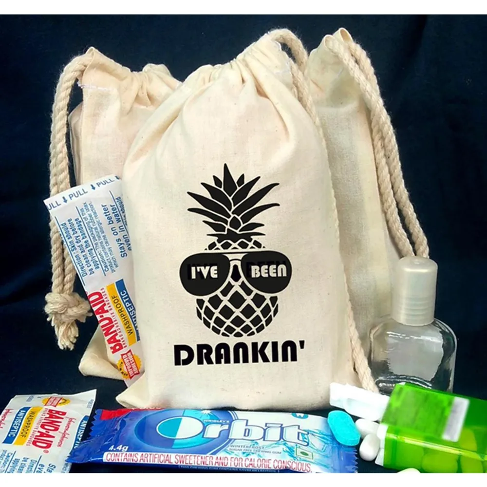 Survival Kit  bag  DRUNK IN LOVE Kit Bag  Bachelorette survival kit bag Pineapple bachelorette  party  Ive Been Drankin bags