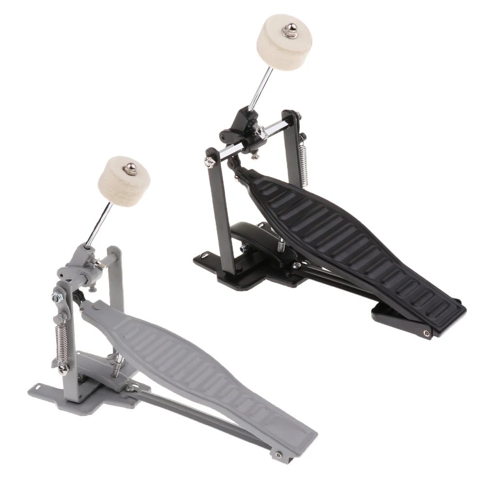 Single Spring Bass Drum Pedal with Drum Wool Beater for Children Gift