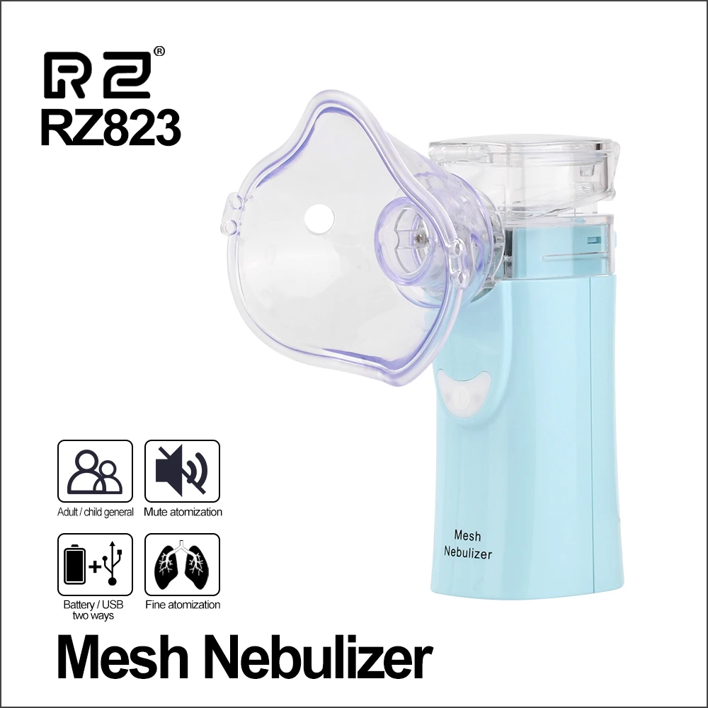 

RZ Health Care Mesh Nebulizer Handheld Portable Children Adult Asthma Inhaler Mini Nebulizador Care Inhale Ultrasonic Nebulizer