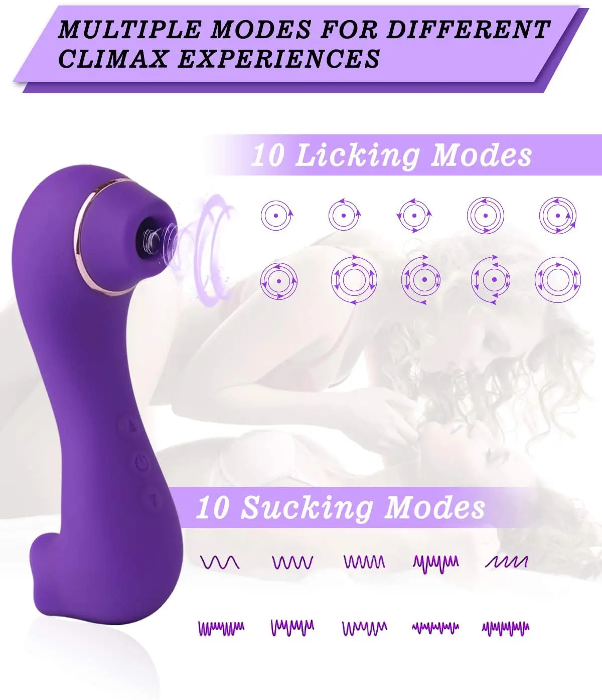 Ventosa per clitoride Succhiare la vagina Vibratore Stimolatore del clitoride Pompino Stimolatore del capezzolo Erotico Sesso adulto Donne