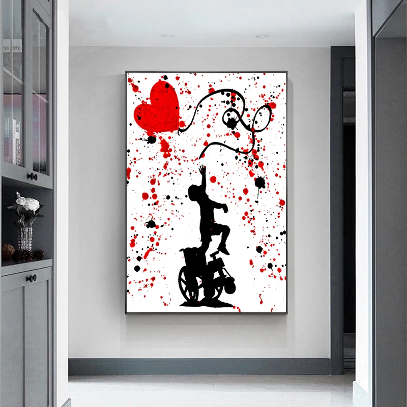 Street Graffiti Banksy Art Canvas Painting Abstract Modern Prints and Posters Wall Art Pictures for Living Room Home Decoration