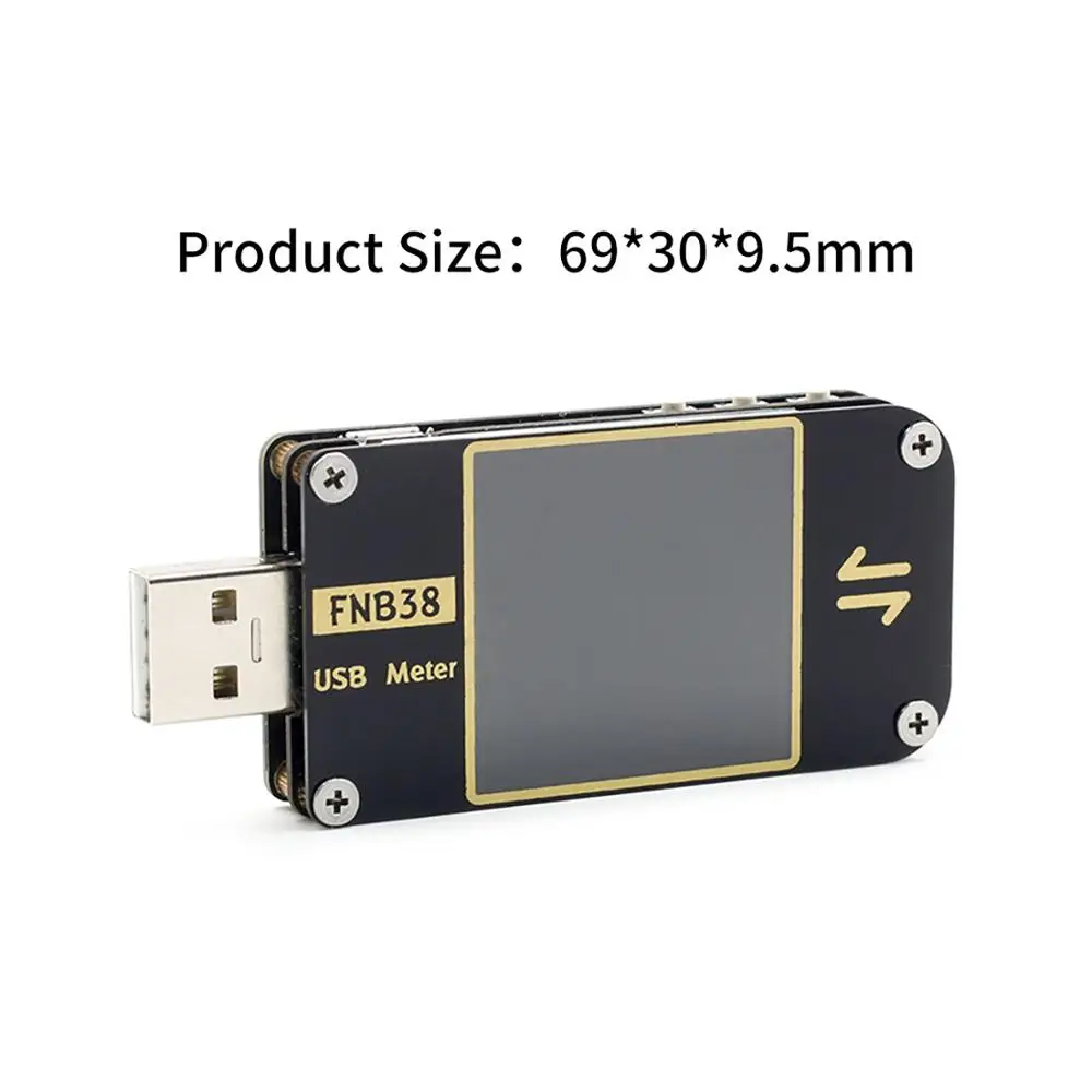 Imagem -05 - Corrente e Tensão Medidor Usb Tester Carregamento Rápido Protocolo Capacidade Teste Qc4 Mais Pd3.0 2.0 Pps Fnb38