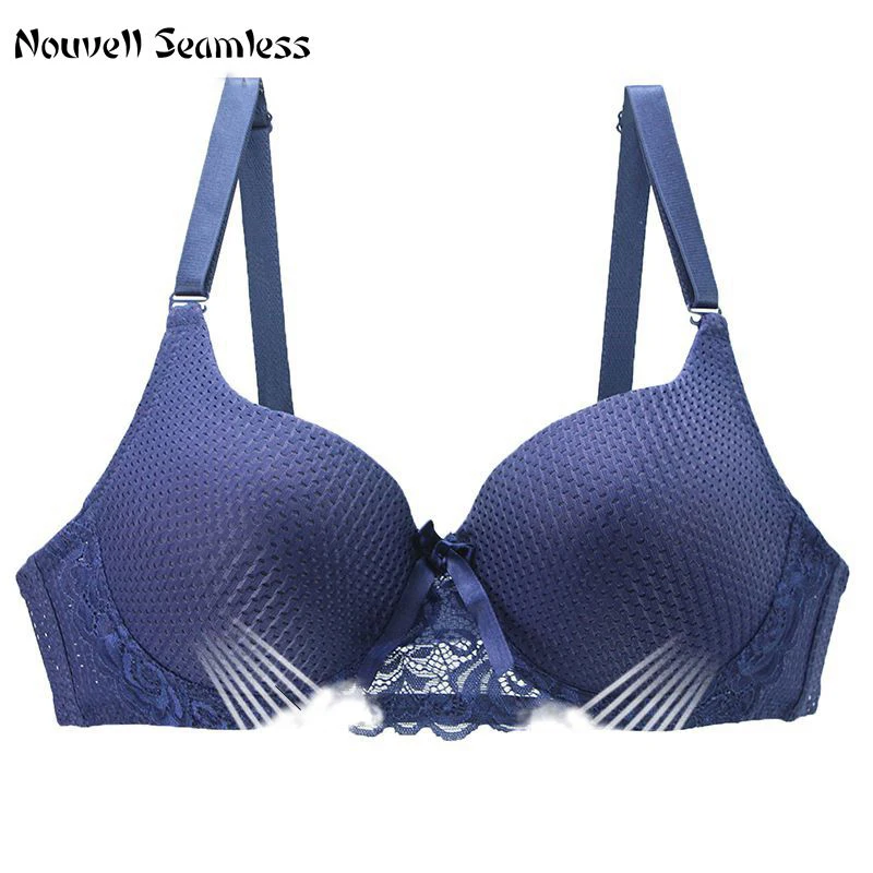 

2023 New Fashion Bras Sexy Breathable Push Up Chest Underwear Button Female Plus Size Free Lingerie For Ladies