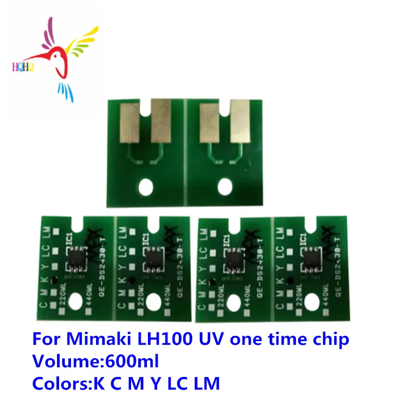 

600ML LH100 UV One Time Chip For Mimaki UJF-3042/UJF-3042FX/UJF-3042HG/UJF-6042/UJF-706/UJV-160/JFX-1631/1651 Single Use