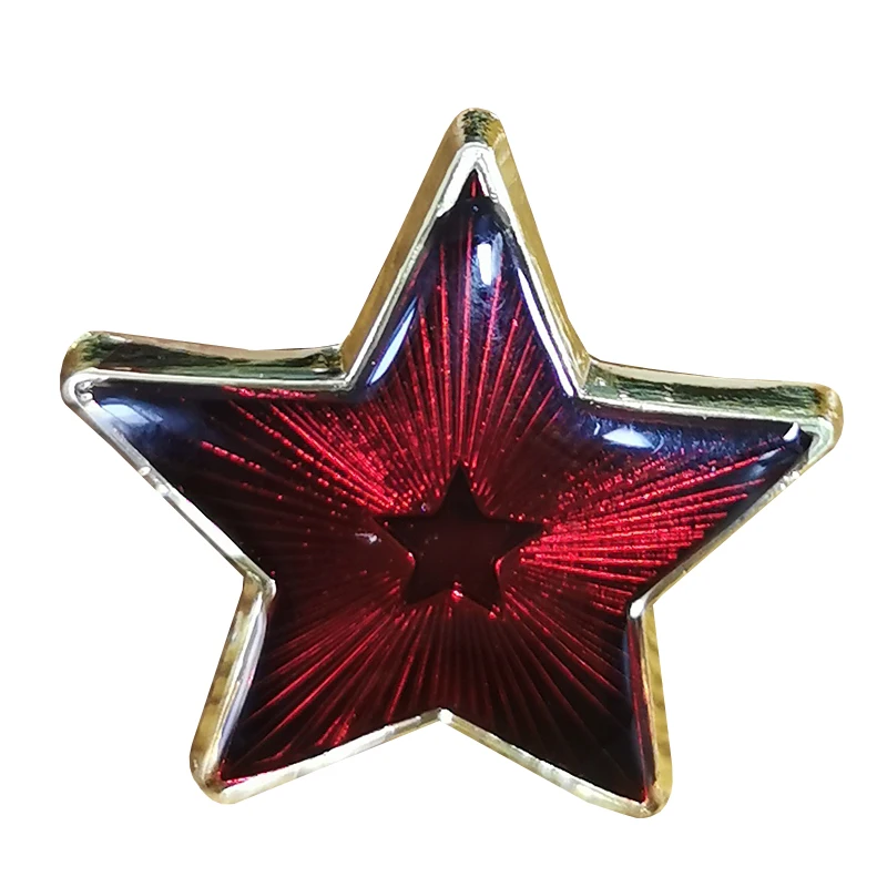 Retro Soviet red star brooch