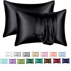 Juwensilk– taie d'oreiller en Satin pour cheveux et peau, housse de coussin antidérapante, rafraîchissante, avec fermeture d'enveloppe