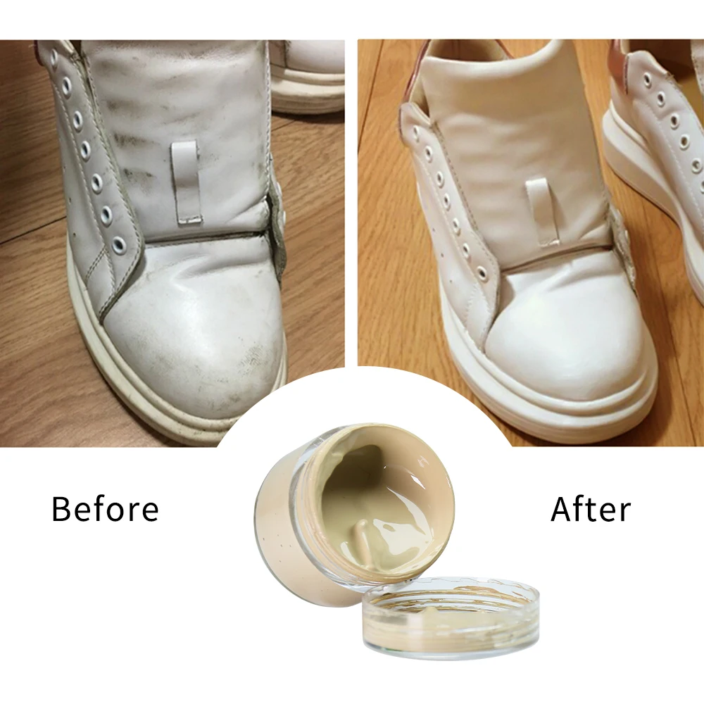 Beige Leather Paint Shoe Cream Coloring for Bag Sofa Car Seat Scratch 30ml Leather Dye Repair Restoration Color Change Paint