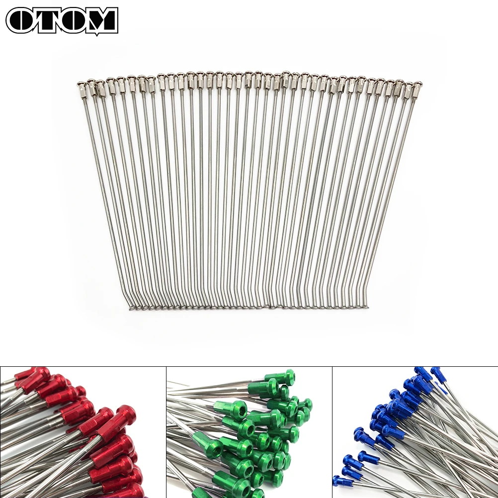 

OTOM 36 Pcs Mountain / Road Bike Spokes With Nipples High Strength Motorcycle Rim Wire Rays For HONDA CRF CR 250 450 125