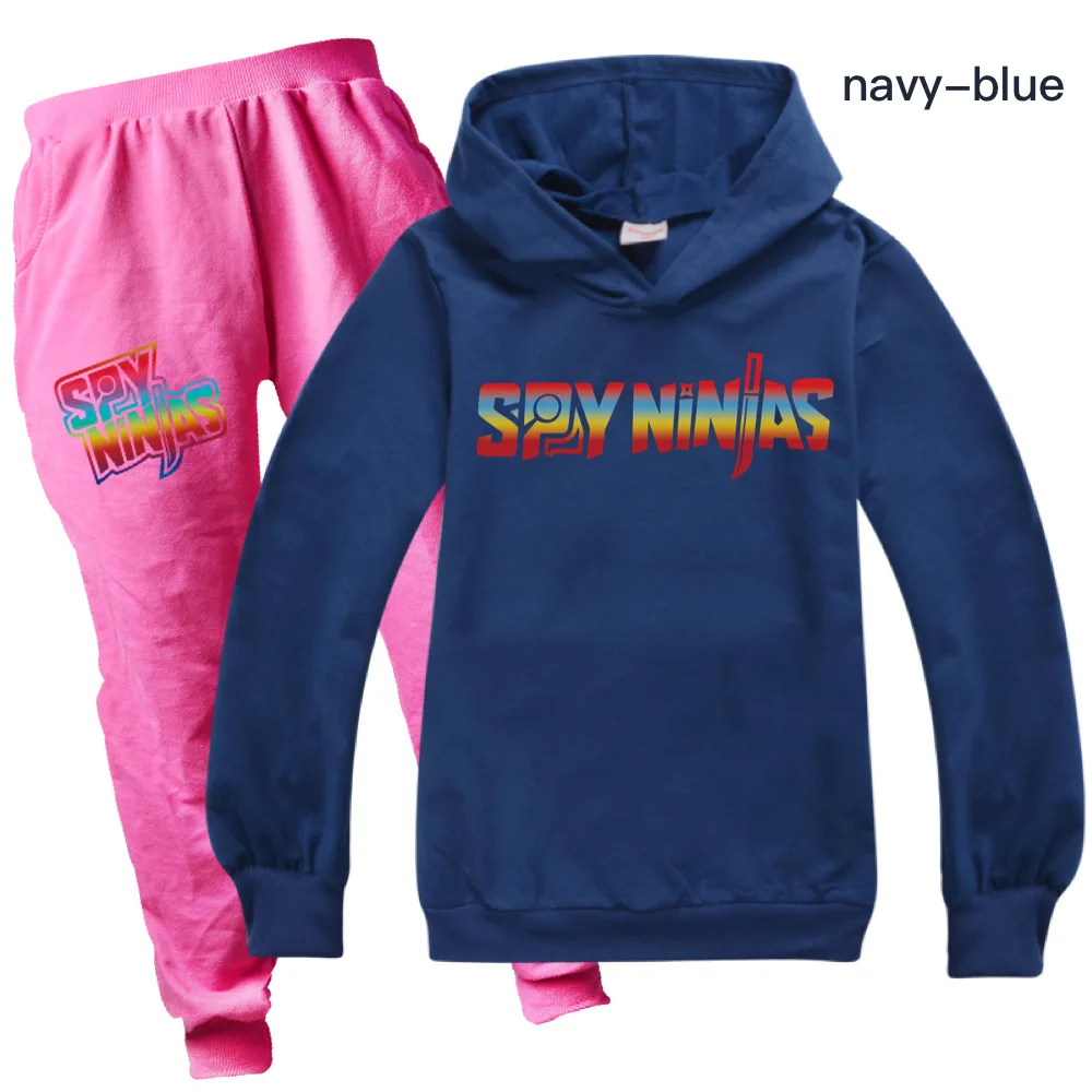 

Fashion Teenage Girls Clothing SPY NINJAS Boys Hoodie Sweatshirt Girls Cute Cosplay Clothes Big Kids Shirt Casual Trousers