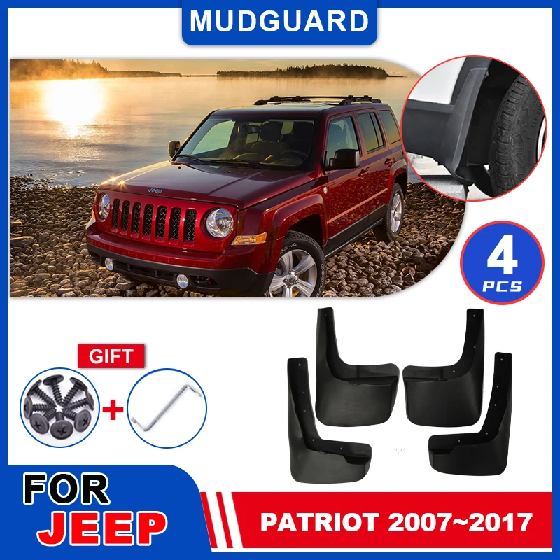 

Mudflaps Fender For Jeep Patriot 2007~2017 2008 2009 2010 2012 2013 2014 Mudguards Mud Flap Splash Mud Guards Cover Accessories