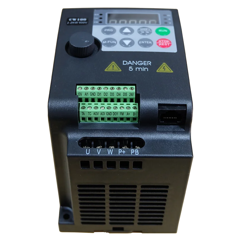 2.2KW 380V 3 Phase Input and Output 3HP VFD Variable Frequency Drive Converter Controller for Motor Fan Speed Control Inverter