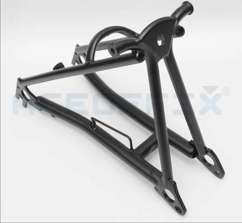 ACEOFFIX Black Rear Triangle for Folding Bike Frame Chrome Molybdenum Steel Rear Rack Accessories