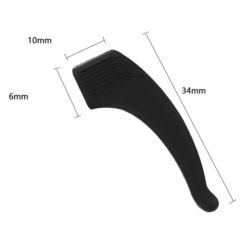 5 pares de silicone antiderrapante titular exercício ao ar livre silicone orelha ganchos para óculos anti deslizamento templo titular confortável orelha ponta