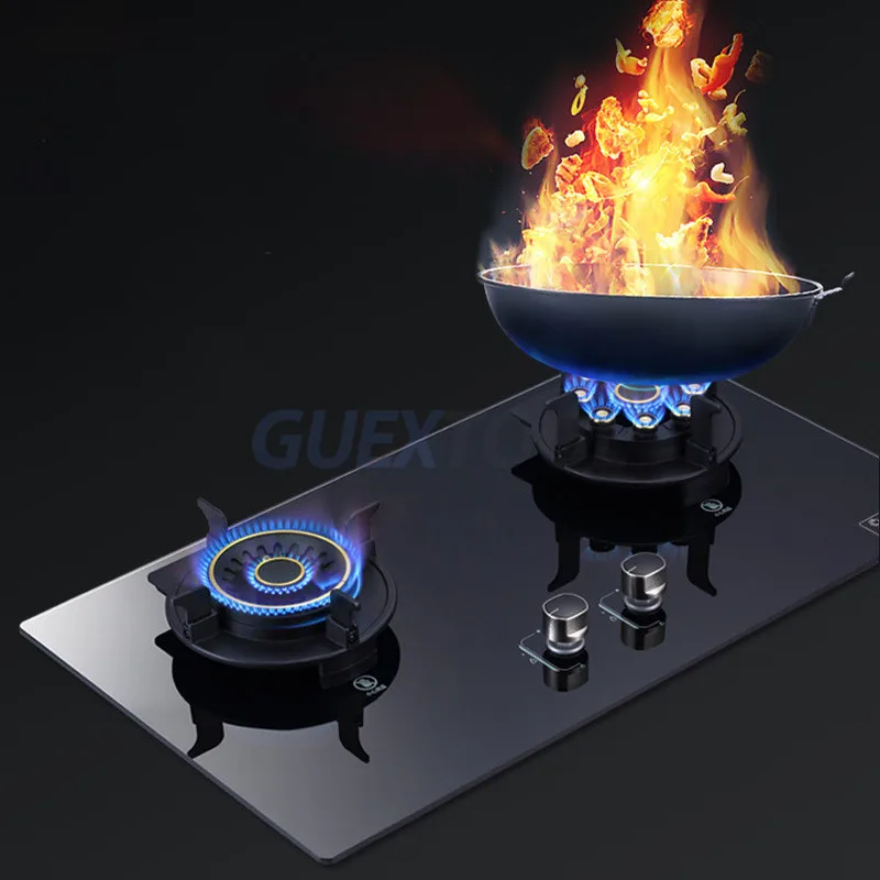 Flip-type Embedded Cooktop Stove Household Energy-saving Gas Stove Natural Liquefied Gas Dual-purpose estufa de ga Fierce Stove