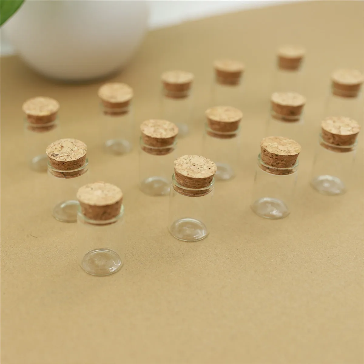 50pcs/lot 22*30mm 5ml Small Glass Vial Bottle Test Tube Cork Stopper Mini Bottle Container Jars Tiny Bottle glass