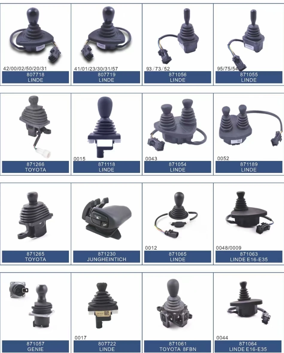 하이 퀄리티 지게차 예비 부품 조작 핸들 조이스틱, LINDE E14 E16-335 336 OEM 7919040041 7919040030 7919040001