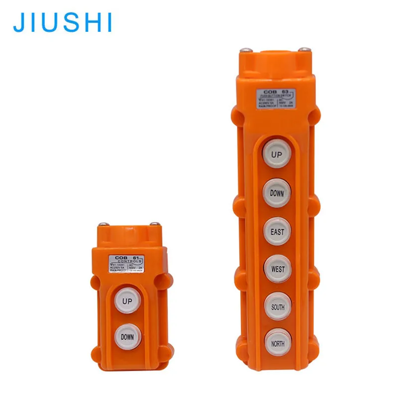 COB-61 English logo waterproof crane hoist switch control push button COB-63 English logo reset button