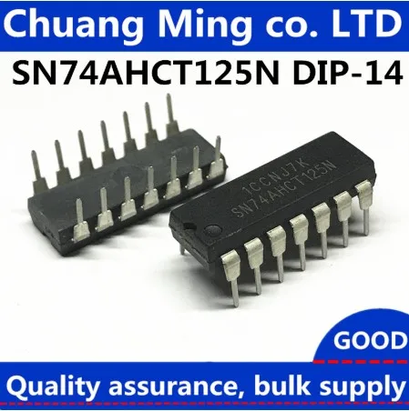 Free Shipping 10pcs/lots SN74AHCT125N 74AHCT125N DIP-14 New original IC In stock 74AHCT125