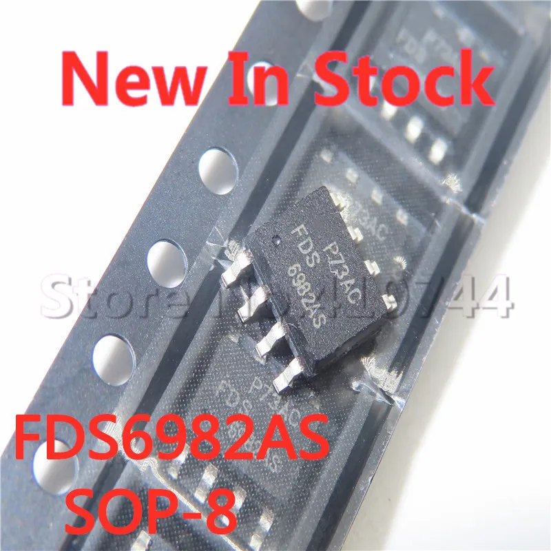 

5PCS/LOT FDS6982AS SOP-8 FDS6982 6982 SOP8 MOS field effect tube In Stock NEW original IC