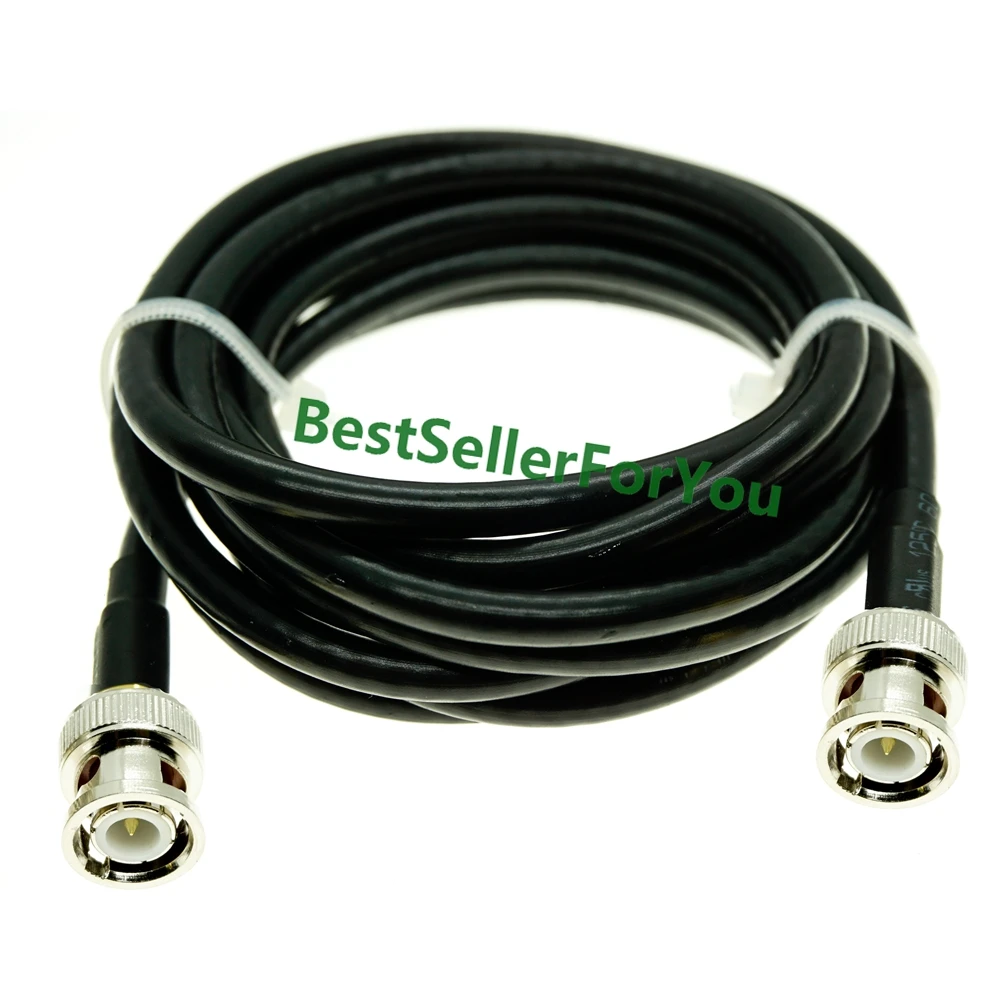 RG58 Cable BNC Male Plug To BNC Male connector Straight Crimp Coax Pigtail