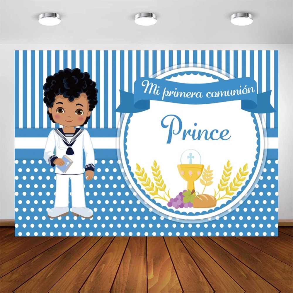 Yeele Photocall First Communion Photography Backdrop God Bless Baby Boy Birth Party Decor Background Photo Studio Photographic