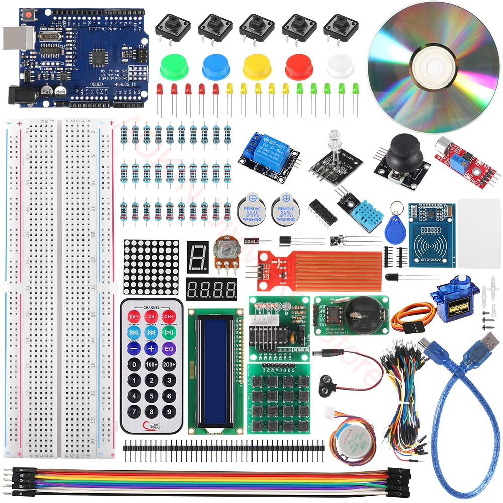 

RFID Starter Kit for Arduino UNO R3 Upgraded version Learning Suite With Retail Box
