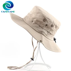 CAMOLAND Waterproof Boonie Hat For Women Men Summer UV Protection Sun Hat Quick Dry Safari Fishing Cap Mesh Breathable Beach Cap